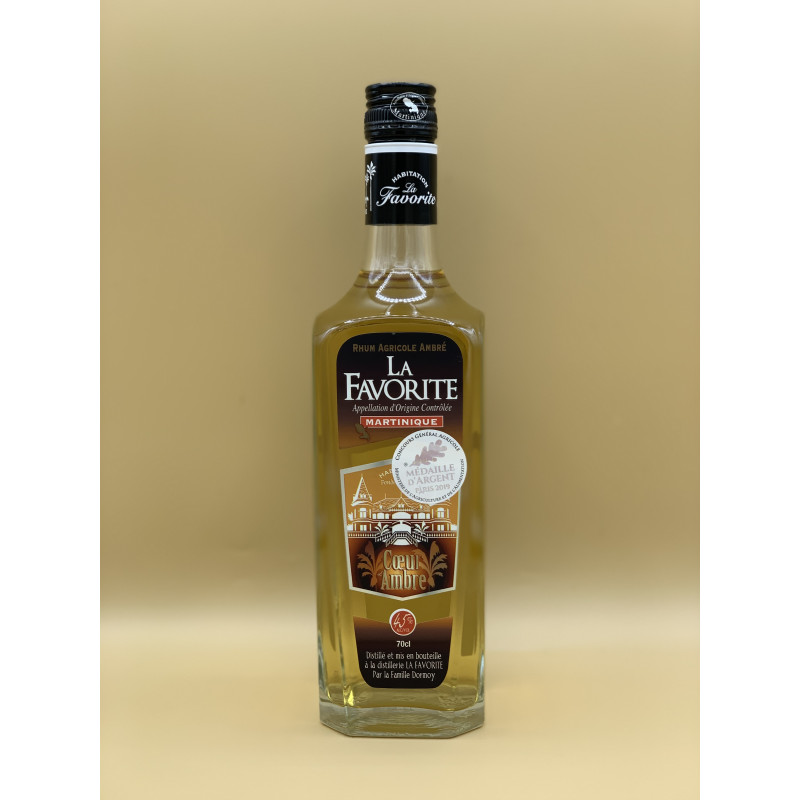 Rhum Vieux Agricole La Favorite "Cœur Ambré" 70cl Rhum Vieux Agricole La Favorite "Cœur Ambré" 70cl