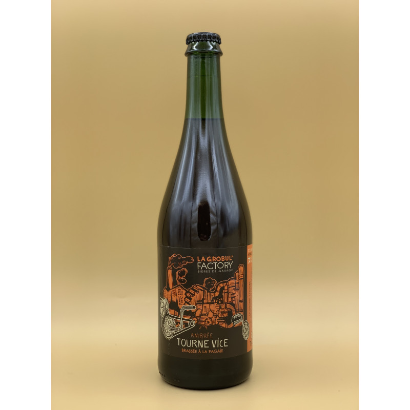 Bière Ambrée Brasserie Grobul'Factory "Tourne Vice" 75cl