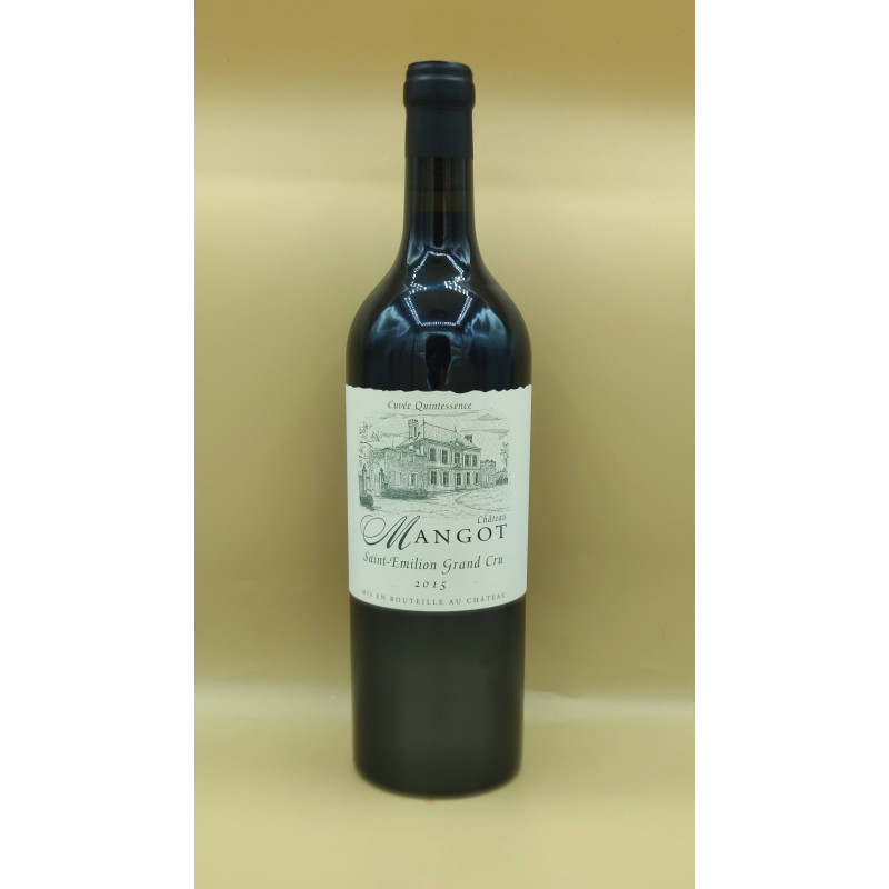 AOC Saint-Emilion Grand Cru Château Mangot "Cuvée Quintessence" Rouge 2015 75cl AOC Saint-Emilion Grand Cru Château Mangot "Cuvée Quintessence" Rouge 2015 75cl