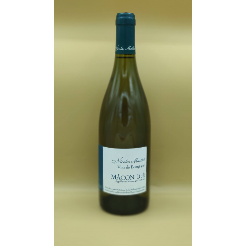 AOC Mâcon Igé Domaine Nicolas Maillet Blanc 2019 75cl AOC Mâcon Igé Domaine Nicolas Maillet Blanc 2019 75cl