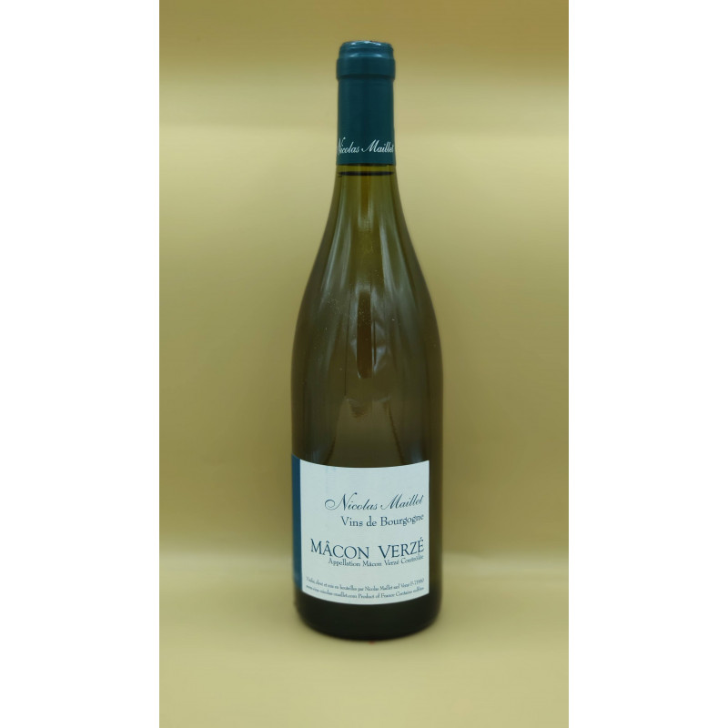 AOC Mâcon Verzé Domaine Nicolas Maillet Blanc 2018 75cl AOC Mâcon Verzé Domaine Nicolas Maillet Blanc 2018 75cl