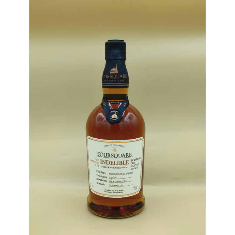 Rhum Hors d'âge Foursquare "Indelible" 11 ans 70cl Rhum Hors d'âge Foursquare "Indelible" 11 ans 70cl