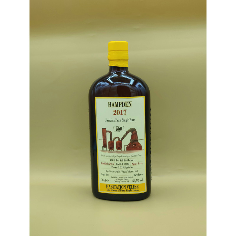 Rhum Velier "Hampden 5ans 2017 DOK 60.5%" 70cL Rhum Velier "Hampden 5ans 2017 DOK 60.5%" 70cL