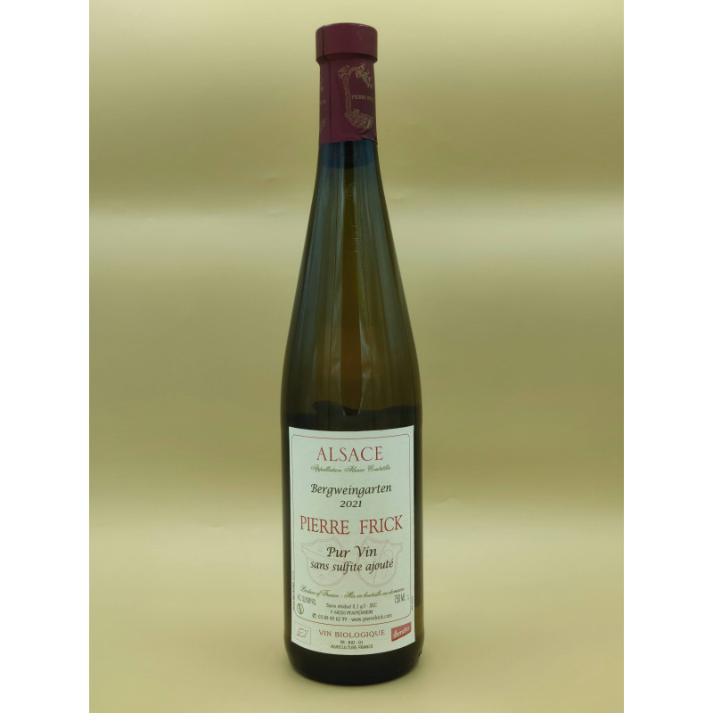 AOC Alsace Domaine Pierre Frick "Bergweingarten" Blanc 2021 75cl