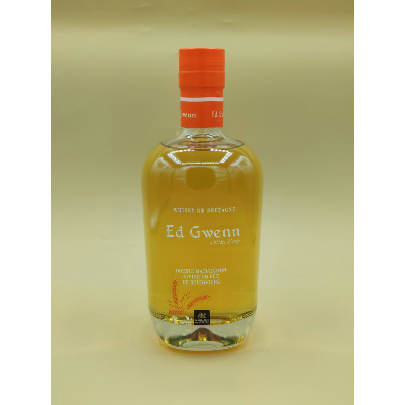 Whisky d'Orge Distillerie des Menhirs "Ed Gwen Double Maturation" 70cl Whisky d'Orge Distillerie des Menhirs "Ed Gwen Double Maturation" 70cl