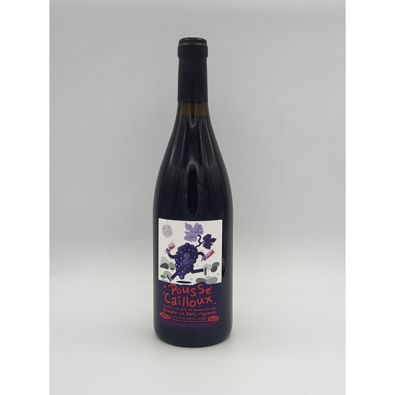 Vin de France Romain Le Bars "Pousse Cailloux" Rouge 2022 75cl Vin de France Romain Le Bars "Pousse Cailloux" Rouge 2022 75cl