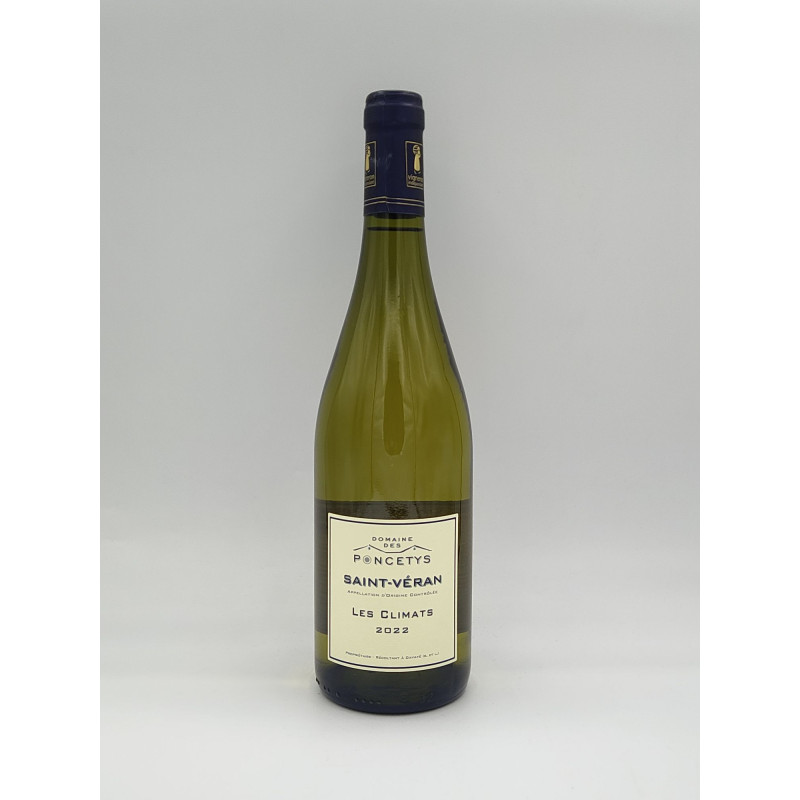 AOP Saint-Véran Domaine des Poncetys "Les Climats" Blanc 2022 75cl AOP Saint-Véran Domaine des Poncetys "Les Climats" Blanc 2022 75cl