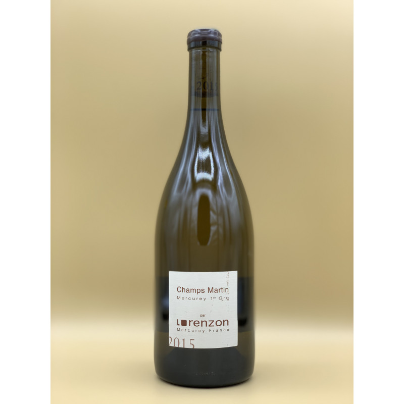 AOC Mercurey 1er Cru Domaine Lorenzon "Champs Martin" Blanc 2015 75cl AOC Mercurey 1er Cru Domaine Lorenzon "Champs Martin" Blanc 2015 75cl