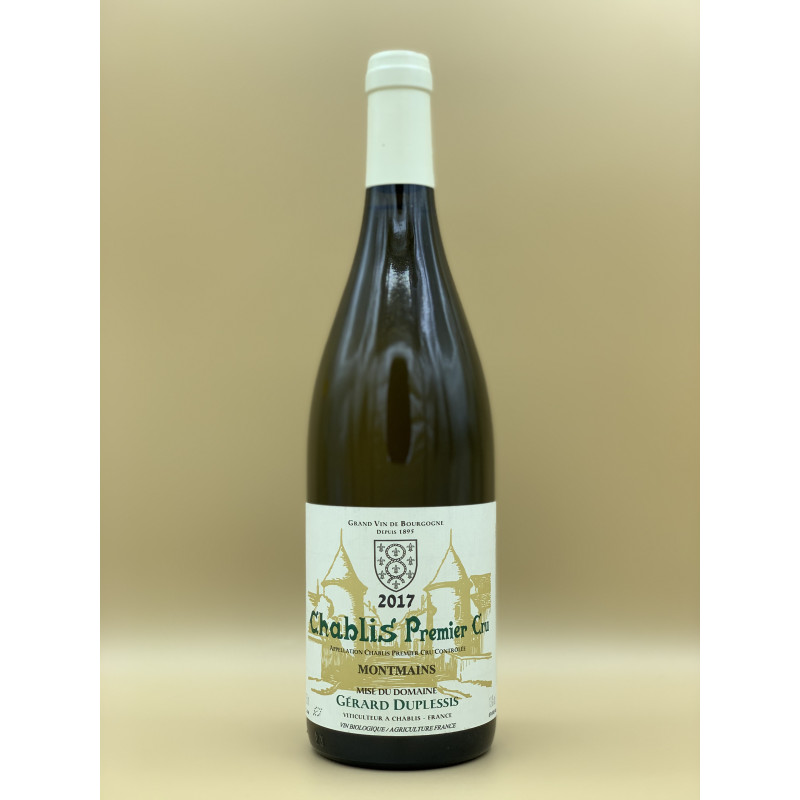 AOC Chablis Premier Cru Domaine Gérard Duplessis "Montmains" Blanc 2018 75cl AOC Chablis Premier Cru Domaine Gérard Duplessis "Montmains" Blanc 2018 75cl