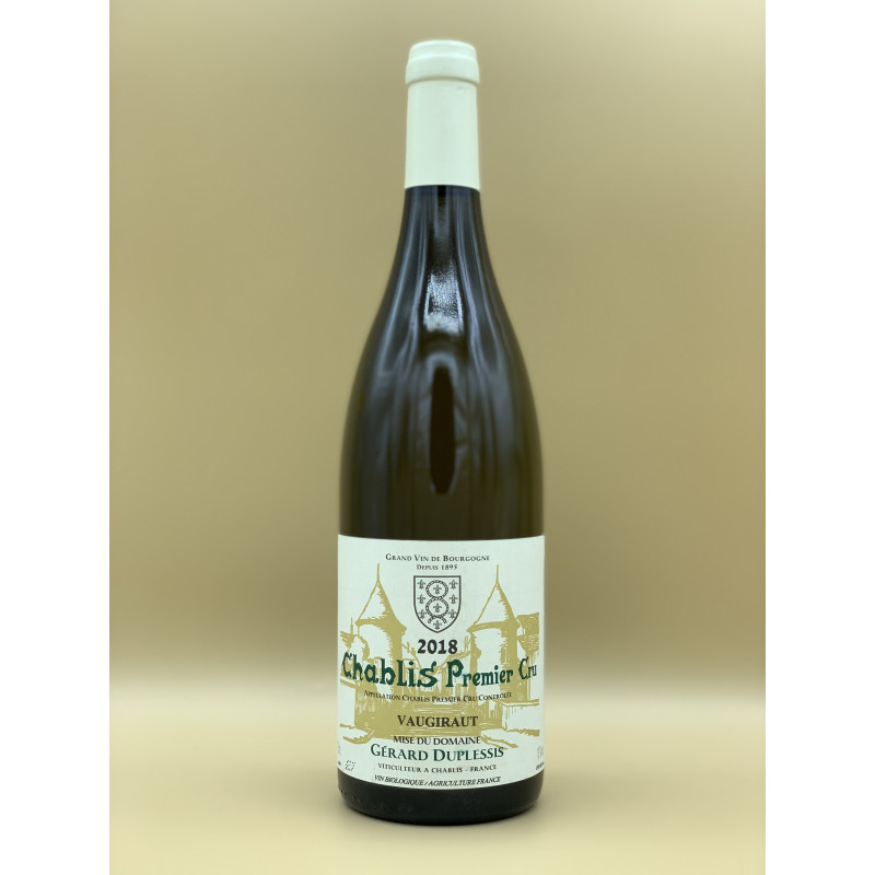 AOC Chablis Premier Cru Domaine Gérard Duplessis "Vaugiraut" Blanc 2019 75cl AOC Chablis Premier Cru Domaine Gérard Duplessis "Vaugiraut" Blanc 2019 75cl