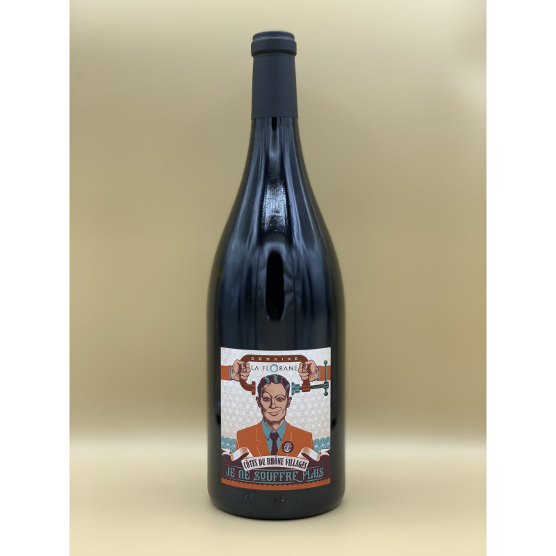 AOC Côtes de Rhône Villages Domaine La Florane "Je Ne Souffre Plus" Rouge 2019 1,5L AOC Côtes de Rhône Villages Domaine La Florane "Je Ne Souffre Plus" Rouge 2019 1,5L