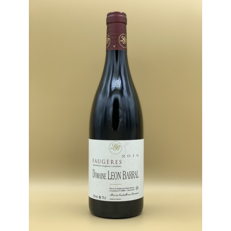 AOP Faugères Domaine Leon Barral "Cuvée Tradition" Rouge 2016 75cl AOP Faugères Domaine Leon Barral "Cuvée Tradition" Rouge 2016 75cl