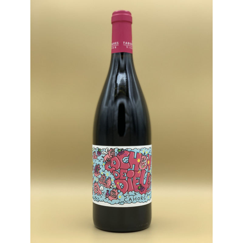 AOC Cahors Domaine Fabien Jouves "Cochon de Dieu" Rouge 2019 75cl AOC Cahors Domaine Fabien Jouves "Cochon de Dieu" Rouge 2019 75cl