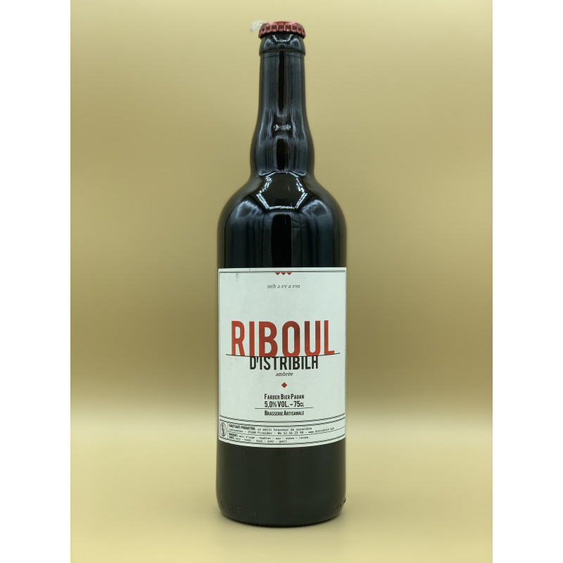 Bière Ambrée Brasserie D'istribilh "Riboul" 75cl